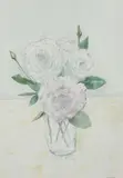 Still Life of Flowers in a Glass Vase by Masson, watercolor, offered Mar 2026