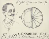 Sight Prevention 9 by Ben Matthews, ink drawing on card, offered Mar 2026