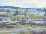 Gordon Mortensen, Winter in Baker Park, 1982, color reduction