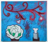Hedy O'Beil, (American/New York City, 1928-2022), Flowers, 2005, acrylic on canvas