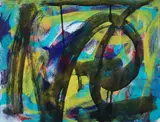 Hedy O'Beil, (American/New York City, 1928-2022), Power, 2015, acrylic and ink on paper