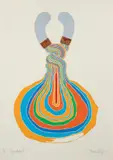 Roundabout by Werner Pfieffer, 1976, serigraph on paper with embossment and inserted wooden elements, offered Mar 2026