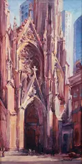 Jill Soukup, Edifica, 2006, oil on board