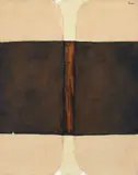 Senén Ubiña, Untitled Abstract Composition, 1965, oil with wood and plaster on canvas