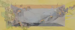 Jacques Villon, Les Bucoliques, circa 1942-1945, (The Countryside), lithograph printed in colors