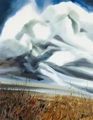 Lee Elyse Crouse Weiss, Stormclouds, 1963, watercolor on paper