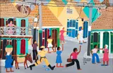 Teleon Wilfrid, Civil Disturbance, 1986, acrylic on masonite