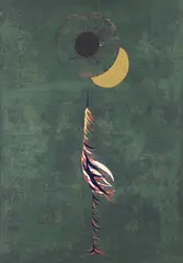 Fledgling Crane, 1958, color by Tadashi Nakayama, woodcut, offered Mar 2026