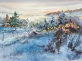 Jess Hager, Hoary Sunrise, 1988, watercolor
