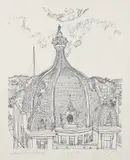 Henry Koerner, Midtown Towers, 1976, lithograph