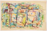 Leonard Lieb, Untitiled Abstracted Cityscape, undated, c.1940s