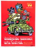 Burton Morris, 2000 Shadyside Summer Arts Festival Poster , signed in black