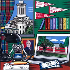 Burton Morris, CMU Window to the World, offset, lithograph