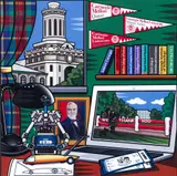 Burton Morris, CMU Window to the World, offset