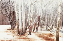 (American, 1927-2009), Old Friends, 1987, (P.712) by Charles Pitcher, watercolor, offered Mar 2026