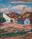 Szentendre by Gyula Kosztolányi-Kann, oil on canvas, offered Mar 2026