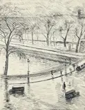 Albert Marquet, Paris le Pont Neuf, 1938, etching on paper