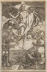 Untitled by Albrecht Durer, Engraving on Paper, Ca. 19th C., "The Resurrection", offered Sep 2024