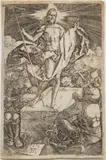 Albrecht Durer, Untitled, Engraving on Paper, Ca. 19th C., "The Resurrection"
