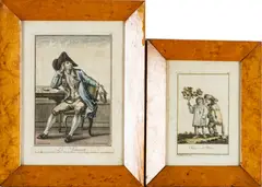 Handcolored Engravings by Robert Brichet, on Paper, offered Sep 2024