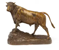 Isidore Bonheur, Untitled, Bronze Sculpture, Ca. 1885, "Taureau"