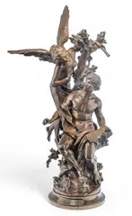 Mathurin Moreau, Untitled, Bronze Sculpture, Ca. 1890-1910, "La Muse Des Bois"