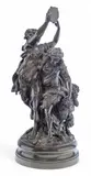 Michel Clodion, Untitled, Bronze Sculpture, 19th C., "Bacchanalia"