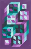 Victor Vasarely, Untitled, Collage on Paper