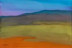 Richard Mayhew, Untitled, Watercolor Painting on Paper, 2018, "Solstice Series #10"