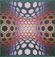Untitled by Victor Vasarely, Acrylic on Canvas 1990, "Ally", offered Sep 2024