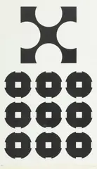 Untitled by Victor Vasarely, Silkscreen on Wove Paper, Ca. 1950-60, "Procion", offered Sep 2024