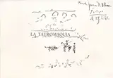 Pablo Picasso, Untitled, Crayon on Paper "Untitled: La Tauromaquia"
