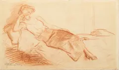 Sepia by John Sloan, Crayon on Paper, offered Sep 2024