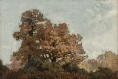 Jules Dupré, Untitled, Oil on Canvas 19th Century, "Les Grands Chênes"