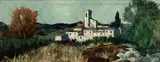 Charles Levier, Untitled, Oil on Canvas, Ca. Mid 20th C., "Village"