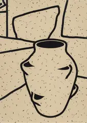 Untitled by Patrick Caulfield, Screenprint in Colors on Wove Paper, 1979-80 H 32.75 W 23.5 Plant Pot, offered Sep 2024