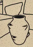 Patrick Caulfield, Untitled, Screenprint in Colors on Wove Paper, 1979-80 H 32.75 W 23.5 Plant Pot