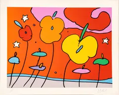 Untitled by Peter Max, Silkscreen in Colors on Wove Paper, 1979, "Space Flowers", offered Sep 2024