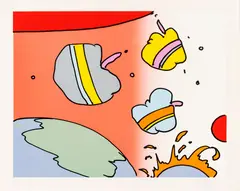 Untitled by Peter Max, Silkscreen in Colors on Wove Paper, 1977, "Space Rainbow", offered Sep 2024