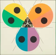 Charley Harper, Untitled, Serigraph in Colors on Wove Paper 1977, "Ladybugs"