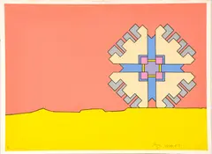 Untitled by Peter Max, Silkscreen in Colors on Wove Paper, 1971, "Geometric Object", offered Sep 2024