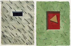 Robert Schefman, Untitled, Watercolor And Pastel on Wove Paper, 1981, "Untitled Abstracts", Group of Two
