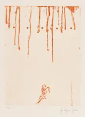 Untitled by Giuseppe Gallo, Aquatint And Drypoint Etching, on Arches Paper, 1988 H 18.5 W 14.2 the Drops, from Malvaro, offered Sep 2024