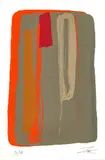 Larry Zox, Untitled, Screenprint in Colors on Wove Paper, Ca. 1980, "Niagara Series III"
