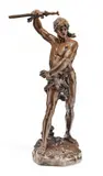 Untitled by Henri Désiré Gauquié, Bronze Sculpture, 1900, "Vae Victis", offered Sep 2024