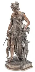François Mage, Untitled, Bronze Sculpture, Ca. 1860-1880, Allegory of Autumn