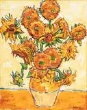 Leslie Lew, Untitled, Oil on Canvas 2010, "Ode to Sunflowers II"