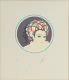 Erté, Embossed, Serigraph in Colors on Wove Paper
