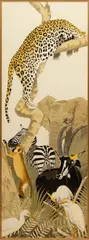 Untitled by Jorge Fernandini, Watercolor And Ink on Paper, "African Wildlife", offered Sep 2024