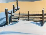Tom Hale, Untitled, Gouache on Paper, "Snow Landscape"